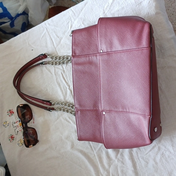 Dana Buchman Bag, Burgundy,  man-made materials, - Picture 3 of 5